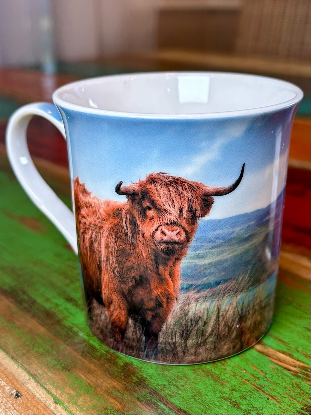 The Leonardo Collection Shaggy Highland Cow Fine China Mug 2019 EUC